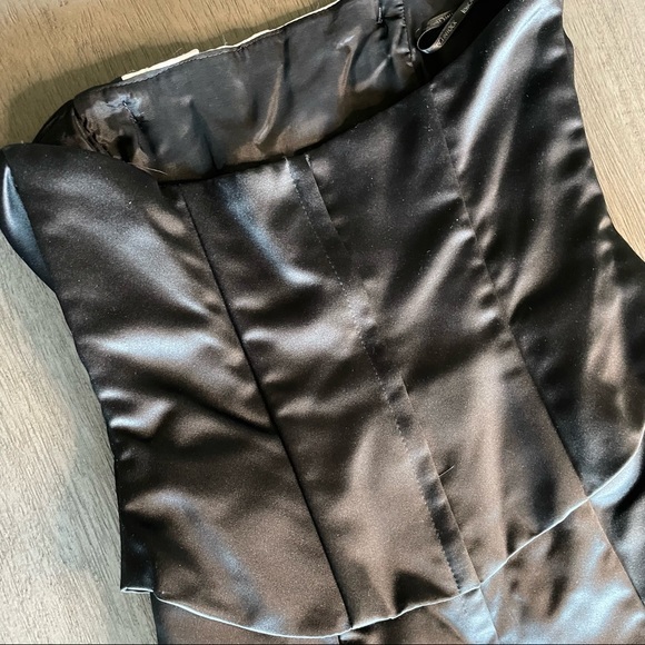 💛 Gunne Sax Black Corset Gown By Jessica McClintock Dress 2 - Picture 9 of 16